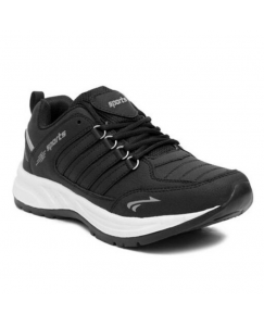 Black Laced sports shoes for Running